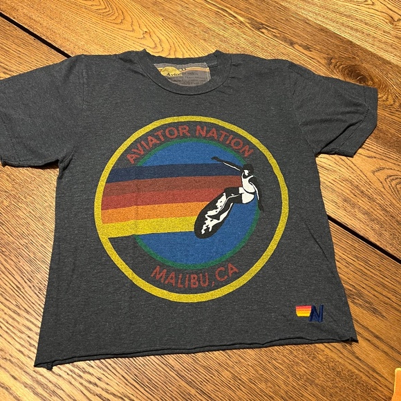 Extra small, dark, gray aviator nation, T-shirt - Picture 1 of 1